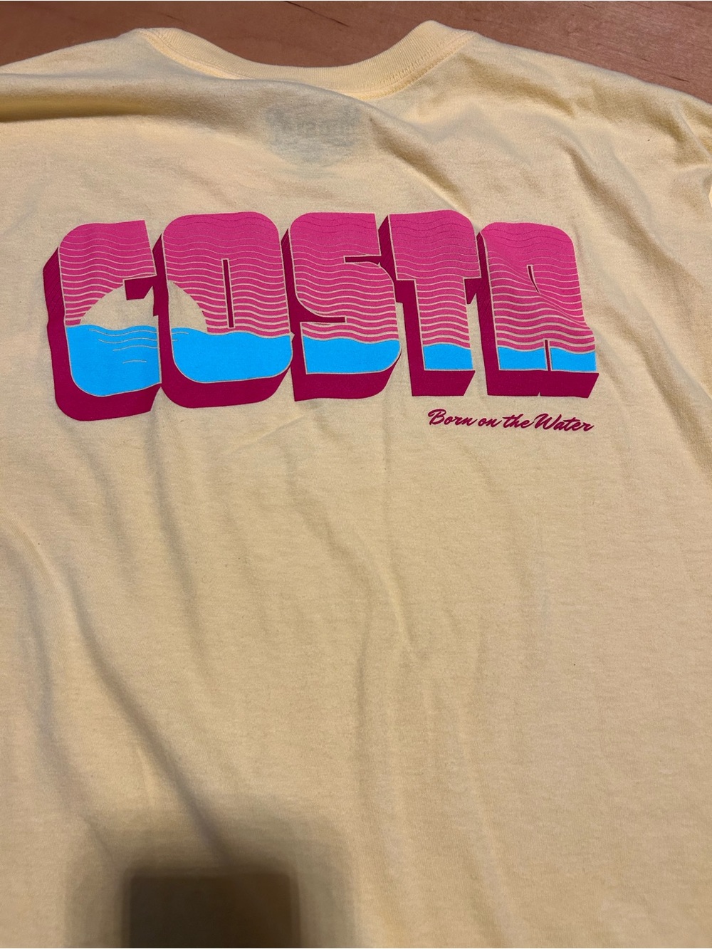 Costa Yellow Short Sleeve Tee with Tag
